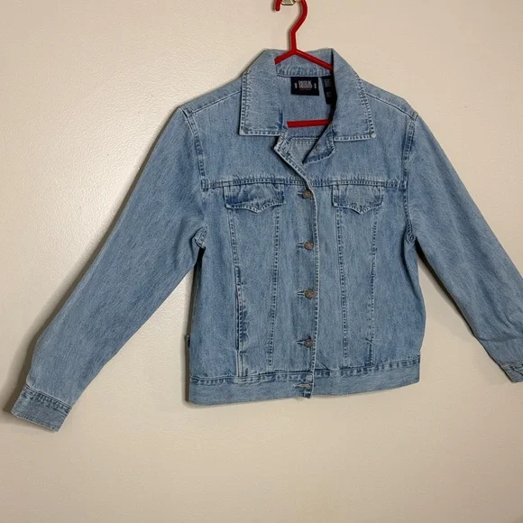 Bill Blass Light Blue Jean Jacket 100% Cotton Size M - Picture 3 of 16